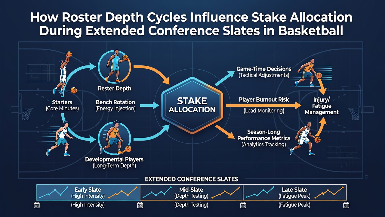 Stake allocation trends during extended conference slates in basketball and football
