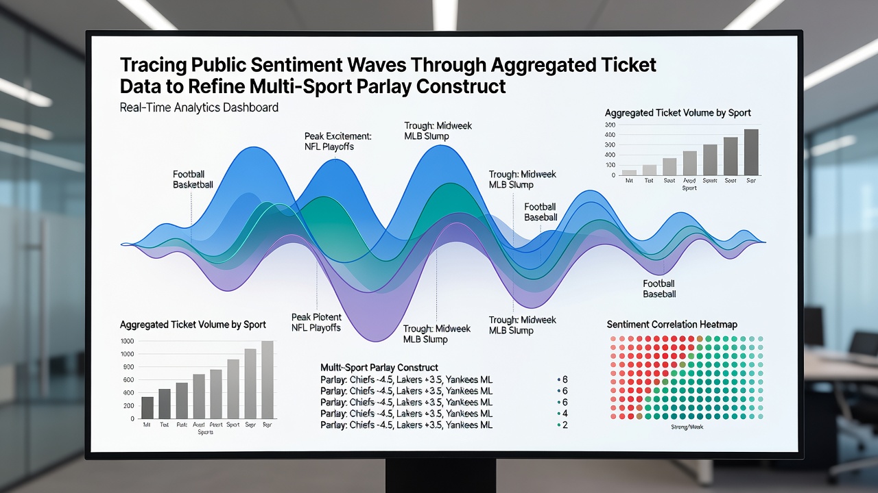Chart illustrating how public sentiment waves influence multi-sport parlay ticket distribution in 2026